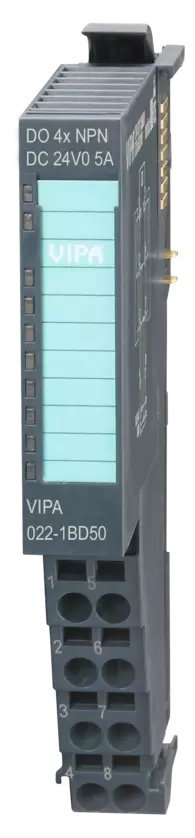 VIPA 022-1BD50 Digitale Ausgabe 4xDC 24V, 0,5A, NPN
