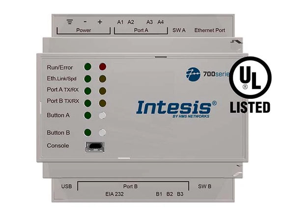 Intesis IN701KNX1K20000 Gateway Modbus auf KNX (≤1200 Modbus-Register)