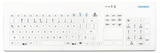 GETT Kapazitive Premium Glas-Tastatur CLEANKEYS-CK4 SERIE TKR-103-TOUCH-KGEH-VESA-WHITE