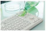 GETT Silikon-Tastatur mit integriertem Mausbutton TKG-104-MB-IP68-VESA