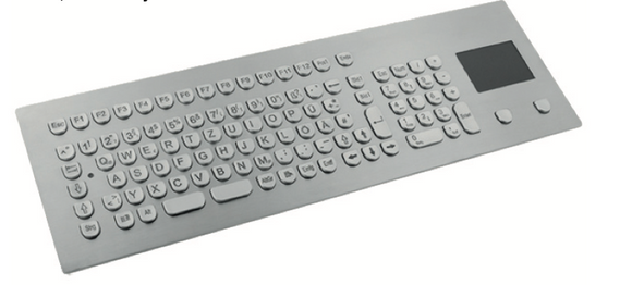 GETT Edelstahl-Einbautastatur mit Nummernblock und Touchpad TKV-105-TOUCH-MODUL