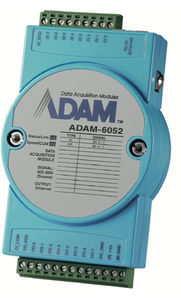 ADAM-6052 - Ethernet I/O, 8 Eingänge, 8 Ausgänge, 24V/1A (PNP), optogetrennt.